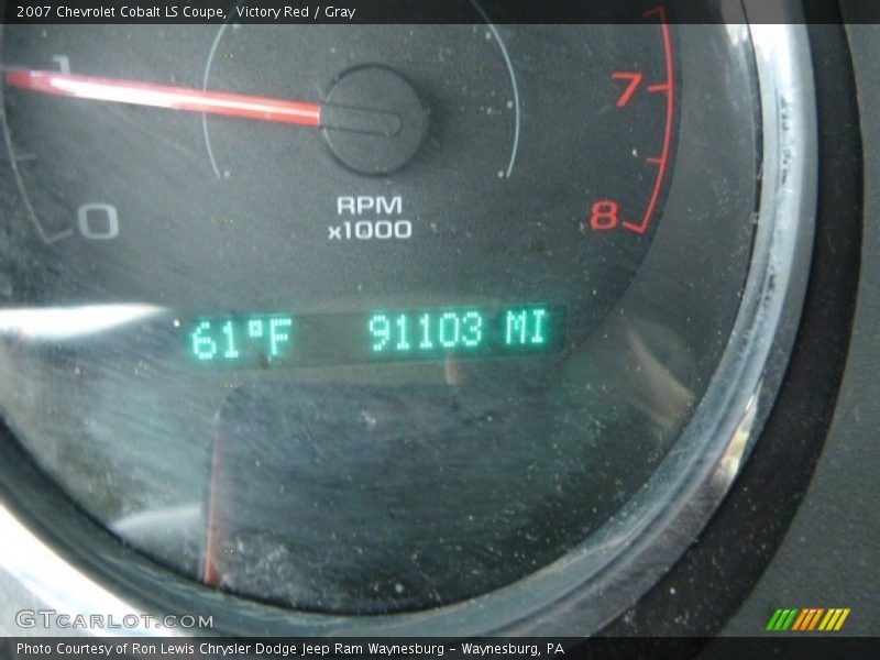 Victory Red / Gray 2007 Chevrolet Cobalt LS Coupe