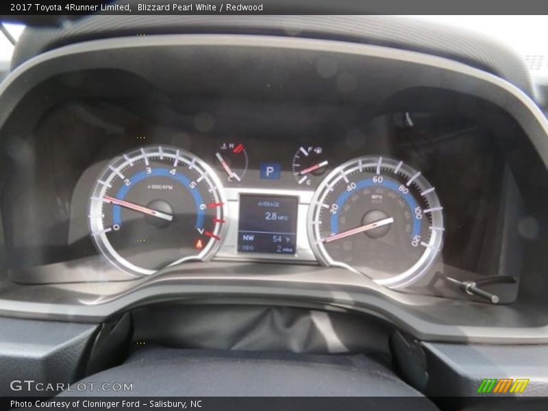 Blizzard Pearl White / Redwood 2017 Toyota 4Runner Limited