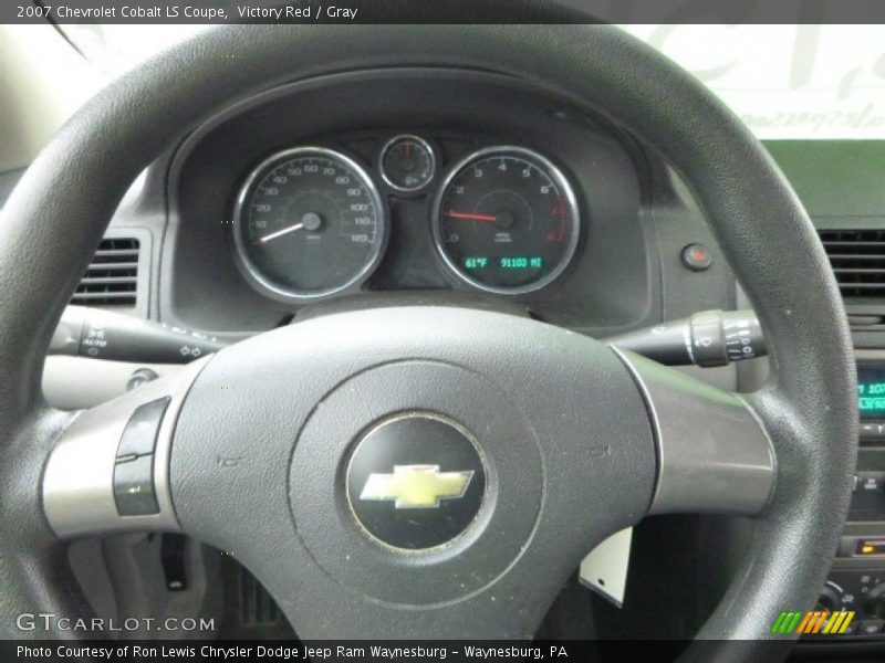 Victory Red / Gray 2007 Chevrolet Cobalt LS Coupe