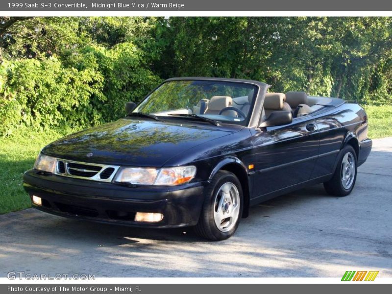 Midnight Blue Mica / Warm Beige 1999 Saab 9-3 Convertible