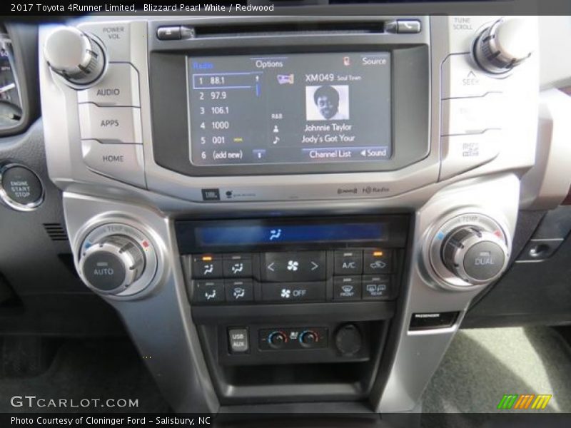 Blizzard Pearl White / Redwood 2017 Toyota 4Runner Limited