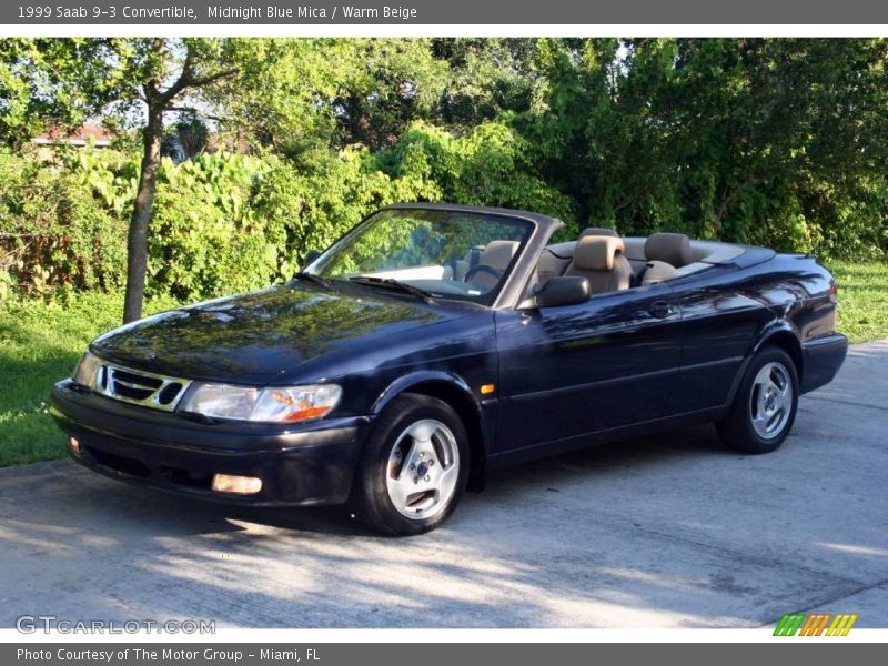 Midnight Blue Mica / Warm Beige 1999 Saab 9-3 Convertible