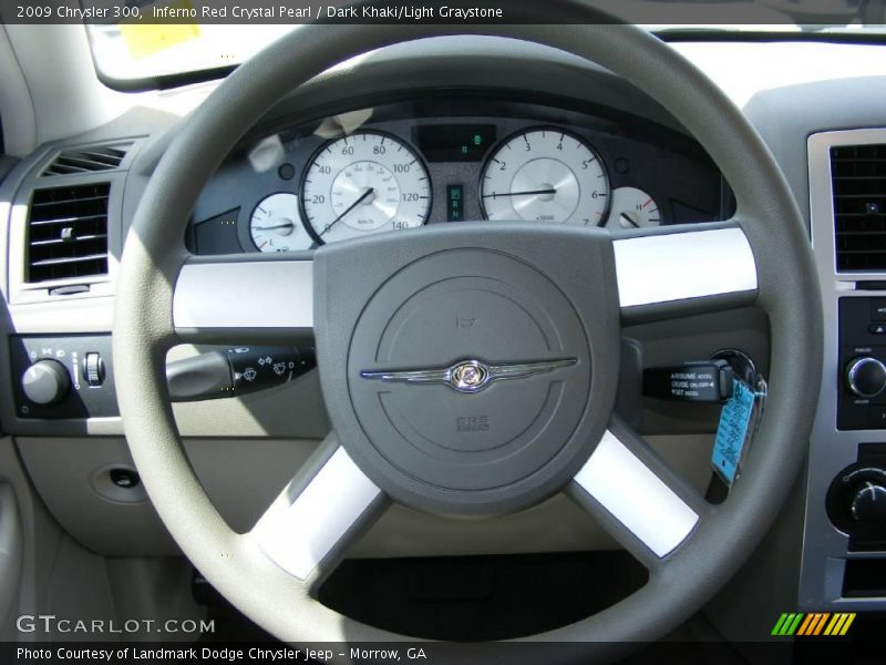 Inferno Red Crystal Pearl / Dark Khaki/Light Graystone 2009 Chrysler 300