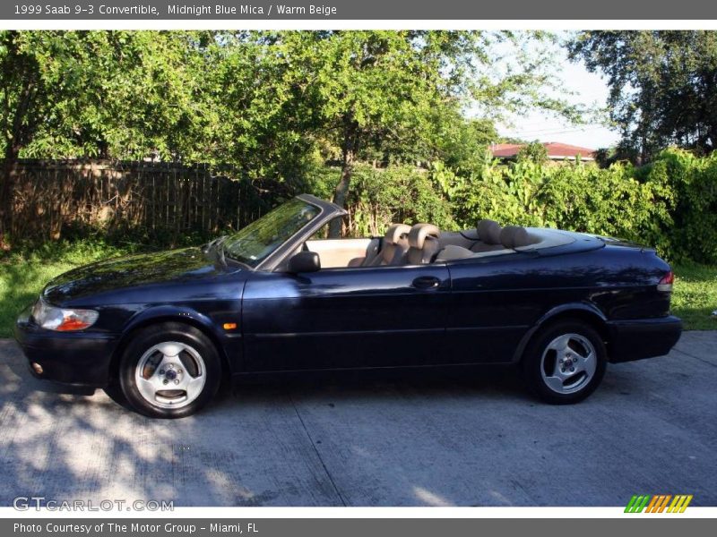 Midnight Blue Mica / Warm Beige 1999 Saab 9-3 Convertible
