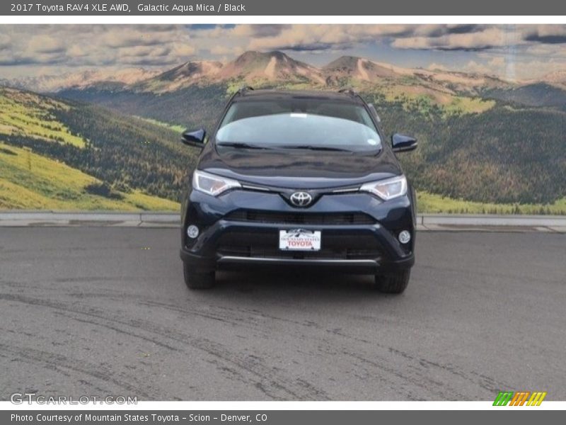 Galactic Aqua Mica / Black 2017 Toyota RAV4 XLE AWD