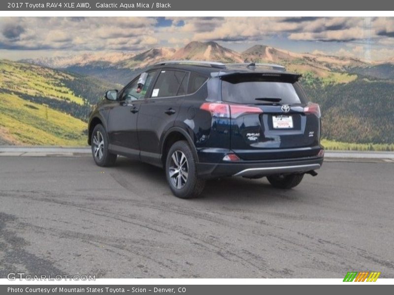 Galactic Aqua Mica / Black 2017 Toyota RAV4 XLE AWD