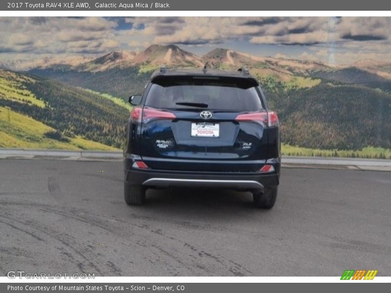 Galactic Aqua Mica / Black 2017 Toyota RAV4 XLE AWD