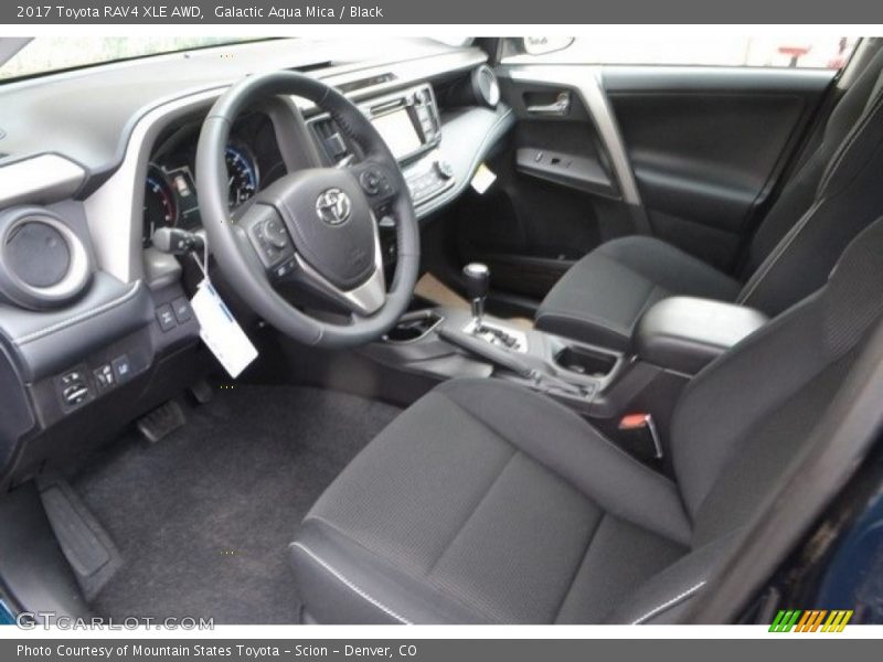 Galactic Aqua Mica / Black 2017 Toyota RAV4 XLE AWD