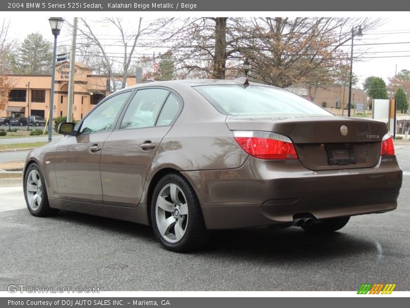 Kalahari Beige Metallic / Beige 2004 BMW 5 Series 525i Sedan