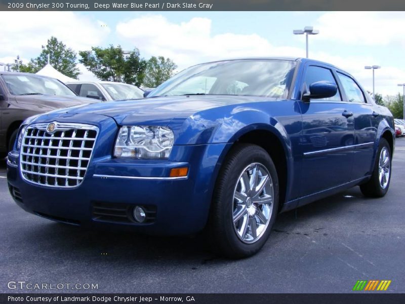 Deep Water Blue Pearl / Dark Slate Gray 2009 Chrysler 300 Touring