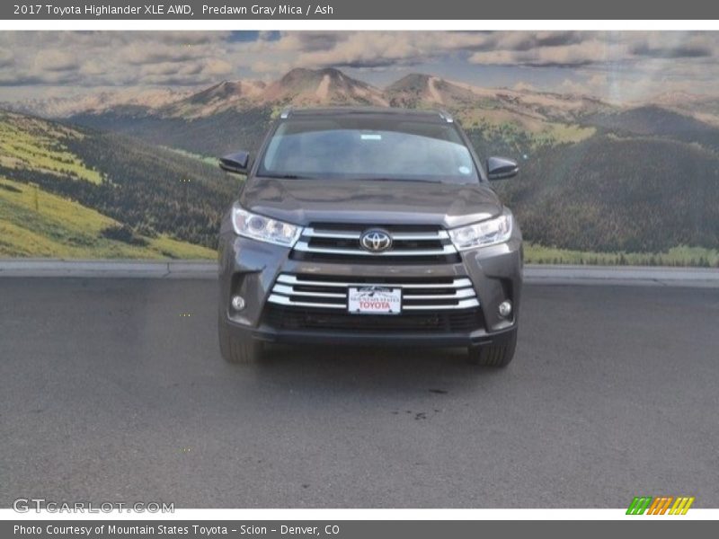 Predawn Gray Mica / Ash 2017 Toyota Highlander XLE AWD