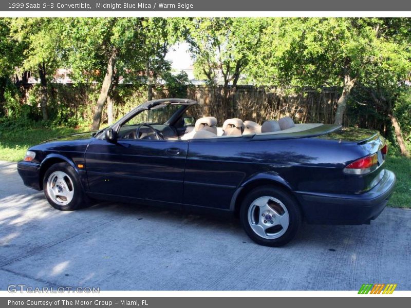 Midnight Blue Mica / Warm Beige 1999 Saab 9-3 Convertible