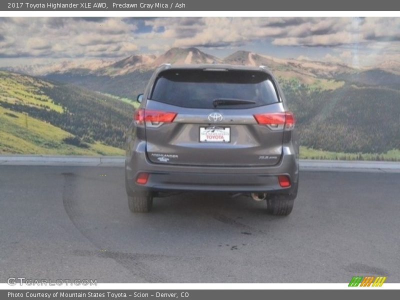 Predawn Gray Mica / Ash 2017 Toyota Highlander XLE AWD