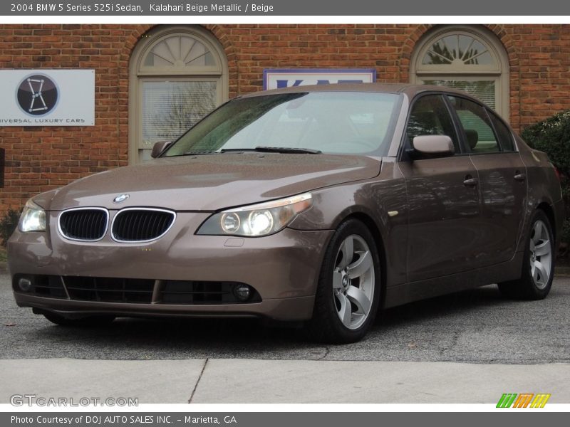 Kalahari Beige Metallic / Beige 2004 BMW 5 Series 525i Sedan