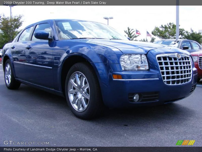 Deep Water Blue Pearl / Dark Slate Gray 2009 Chrysler 300 Touring