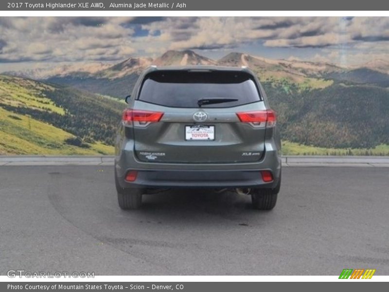 Alumina Jade Metallic / Ash 2017 Toyota Highlander XLE AWD