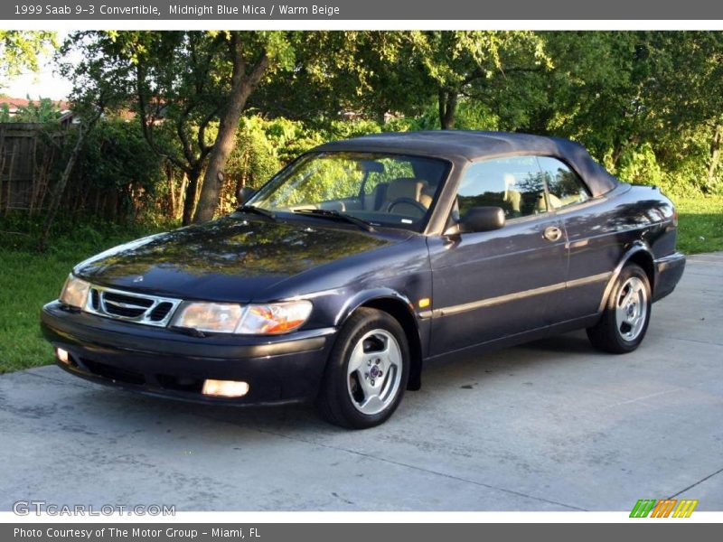 Midnight Blue Mica / Warm Beige 1999 Saab 9-3 Convertible