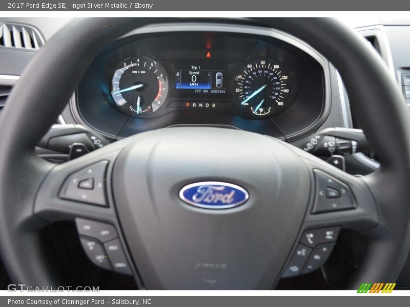 Ingot Silver Metallic / Ebony 2017 Ford Edge SE