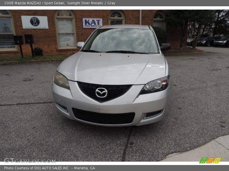 Sunlight Silver Metallic / Gray 2008 Mazda MAZDA3 i Sport Sedan