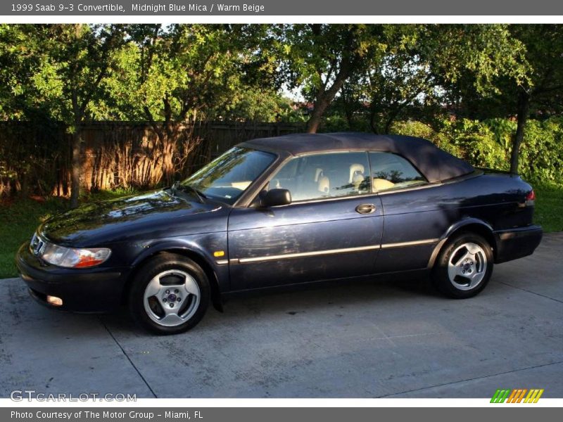 Midnight Blue Mica / Warm Beige 1999 Saab 9-3 Convertible