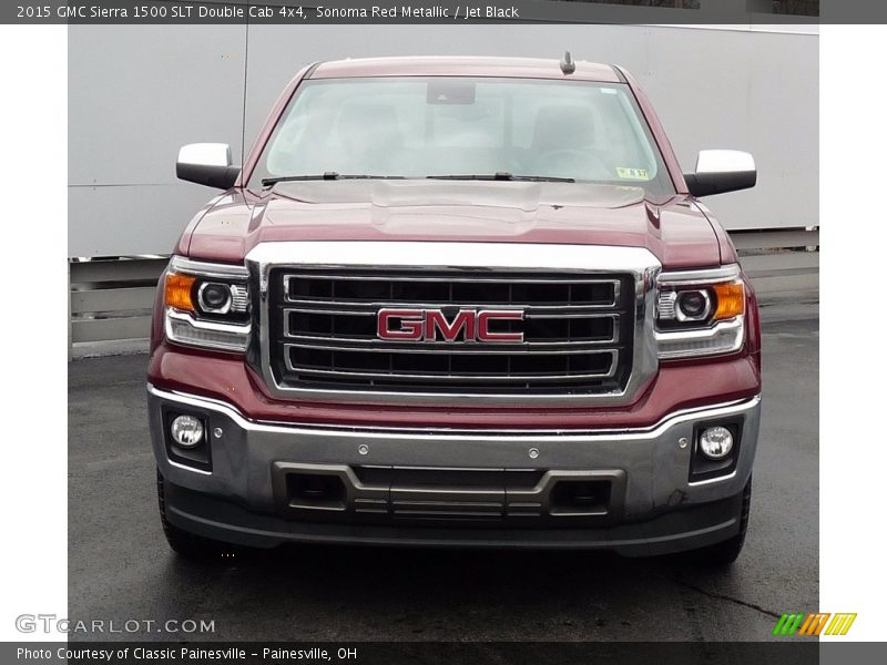 Sonoma Red Metallic / Jet Black 2015 GMC Sierra 1500 SLT Double Cab 4x4
