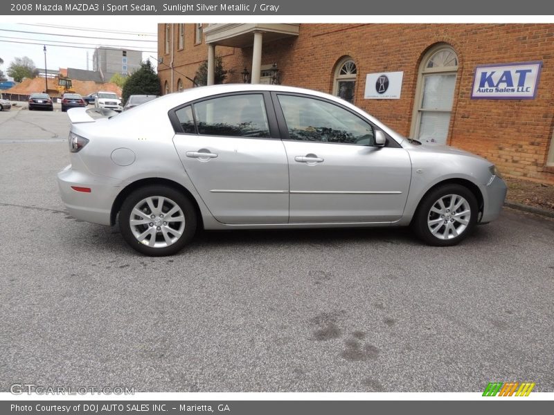 Sunlight Silver Metallic / Gray 2008 Mazda MAZDA3 i Sport Sedan
