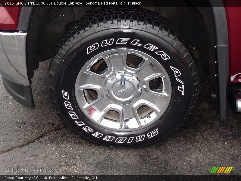 Sonoma Red Metallic / Jet Black 2015 GMC Sierra 1500 SLT Double Cab 4x4