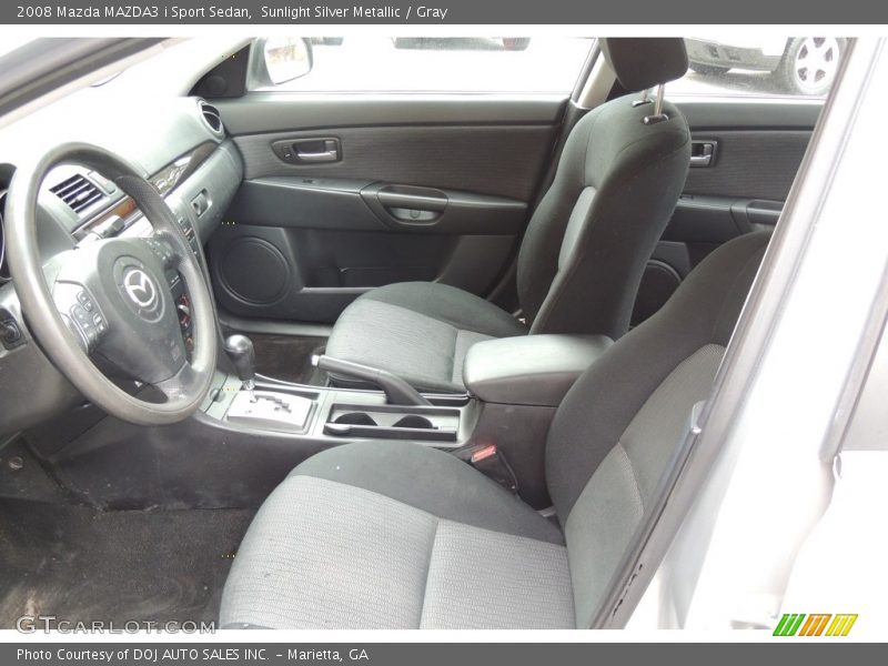 Sunlight Silver Metallic / Gray 2008 Mazda MAZDA3 i Sport Sedan