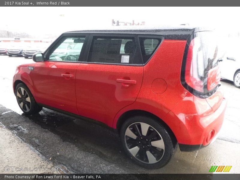 Inferno Red / Black 2017 Kia Soul +