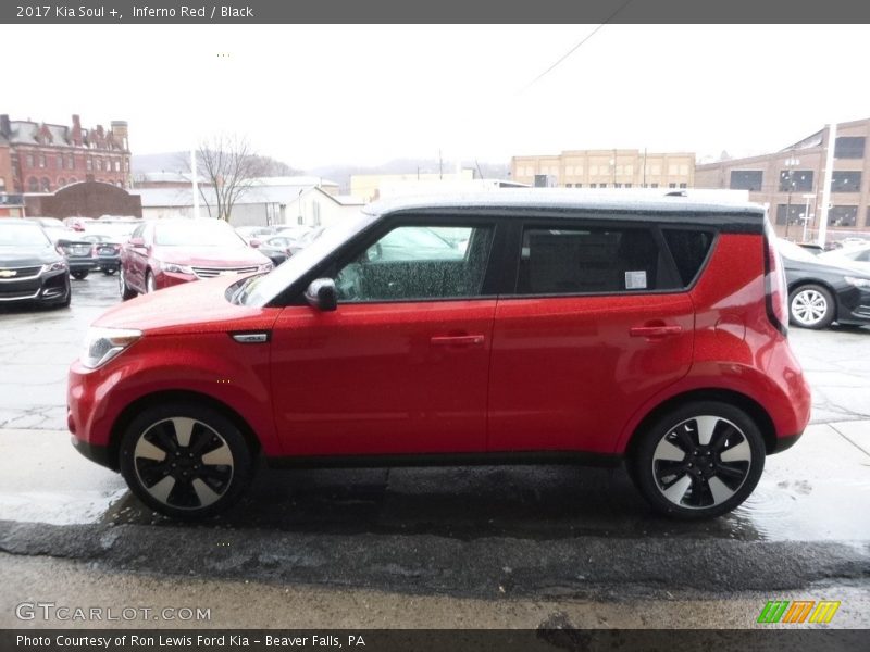 Inferno Red / Black 2017 Kia Soul +