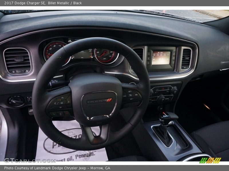 Billet Metallic / Black 2017 Dodge Charger SE