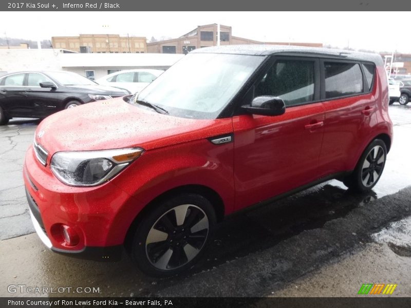 Inferno Red / Black 2017 Kia Soul +