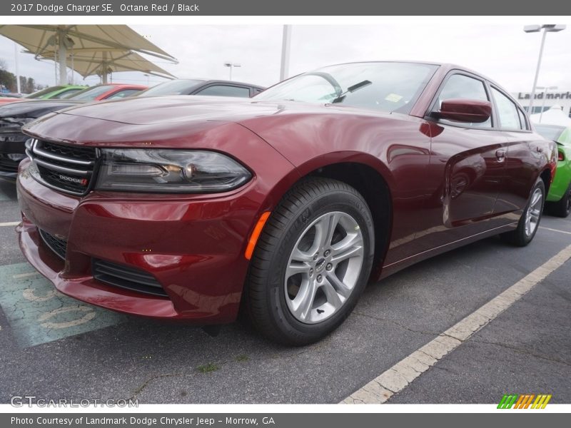 Octane Red / Black 2017 Dodge Charger SE