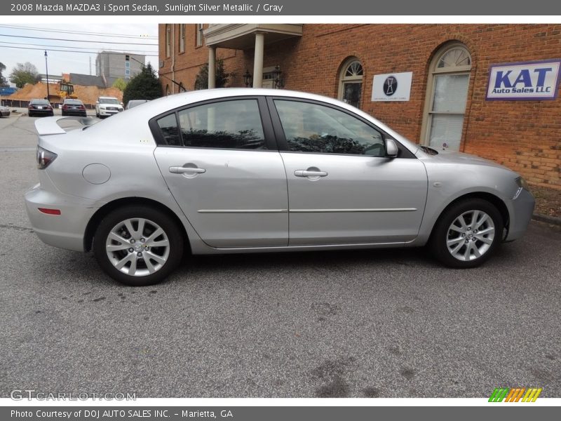 Sunlight Silver Metallic / Gray 2008 Mazda MAZDA3 i Sport Sedan