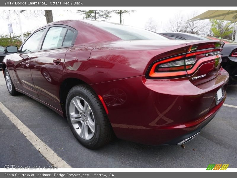 Octane Red / Black 2017 Dodge Charger SE