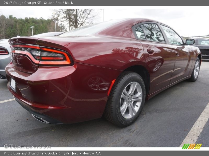 Octane Red / Black 2017 Dodge Charger SE