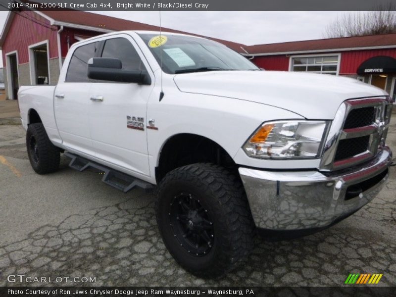 Bright White / Black/Diesel Gray 2014 Ram 2500 SLT Crew Cab 4x4