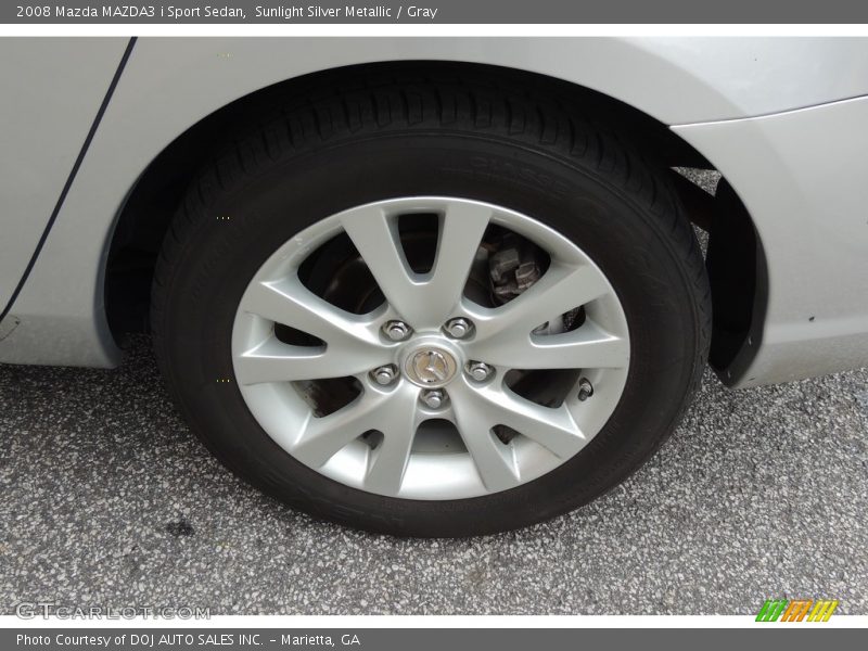 Sunlight Silver Metallic / Gray 2008 Mazda MAZDA3 i Sport Sedan
