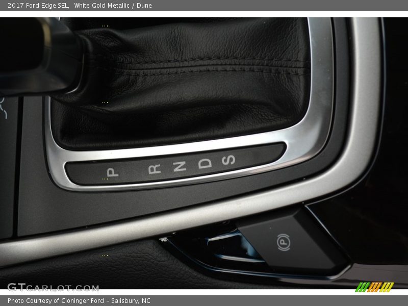 White Gold Metallic / Dune 2017 Ford Edge SEL