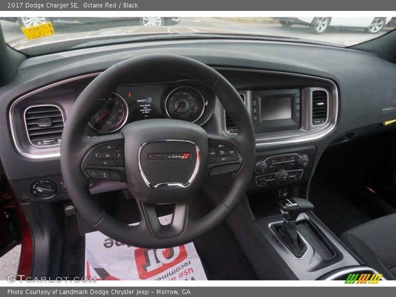 Octane Red / Black 2017 Dodge Charger SE