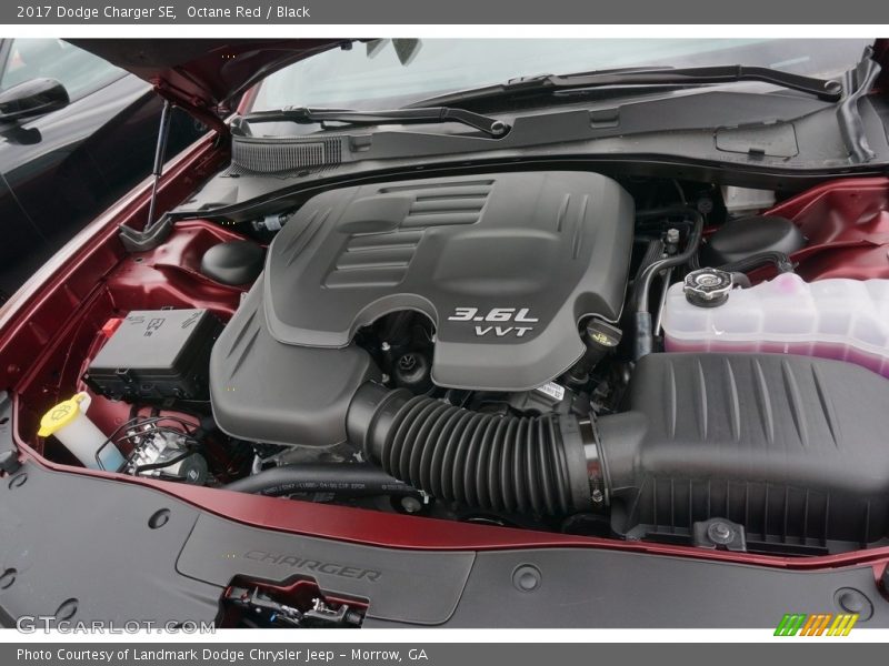 Octane Red / Black 2017 Dodge Charger SE