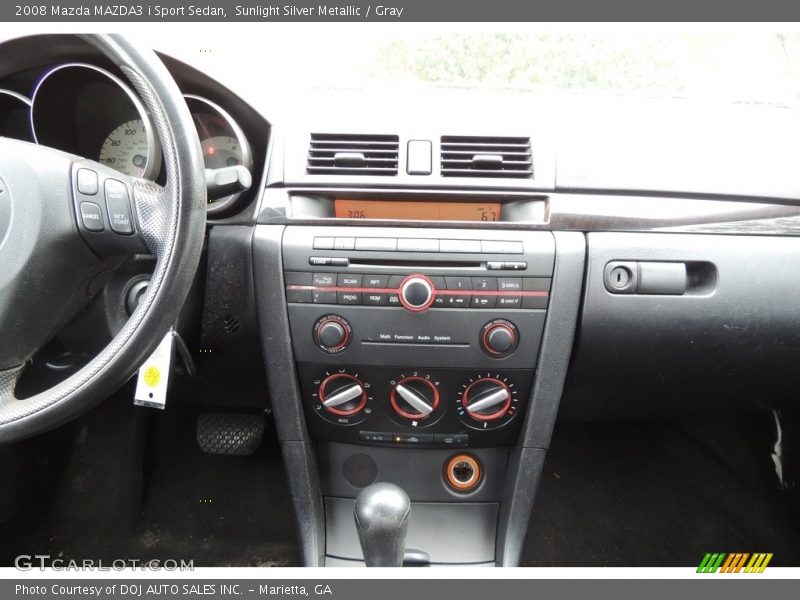 Sunlight Silver Metallic / Gray 2008 Mazda MAZDA3 i Sport Sedan