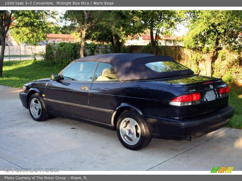 Midnight Blue Mica / Warm Beige 1999 Saab 9-3 Convertible