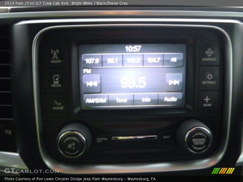 Bright White / Black/Diesel Gray 2014 Ram 2500 SLT Crew Cab 4x4