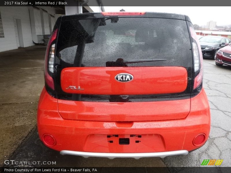 Inferno Red / Black 2017 Kia Soul +