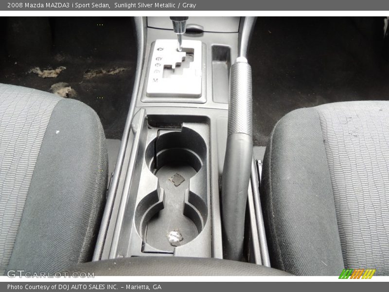Sunlight Silver Metallic / Gray 2008 Mazda MAZDA3 i Sport Sedan