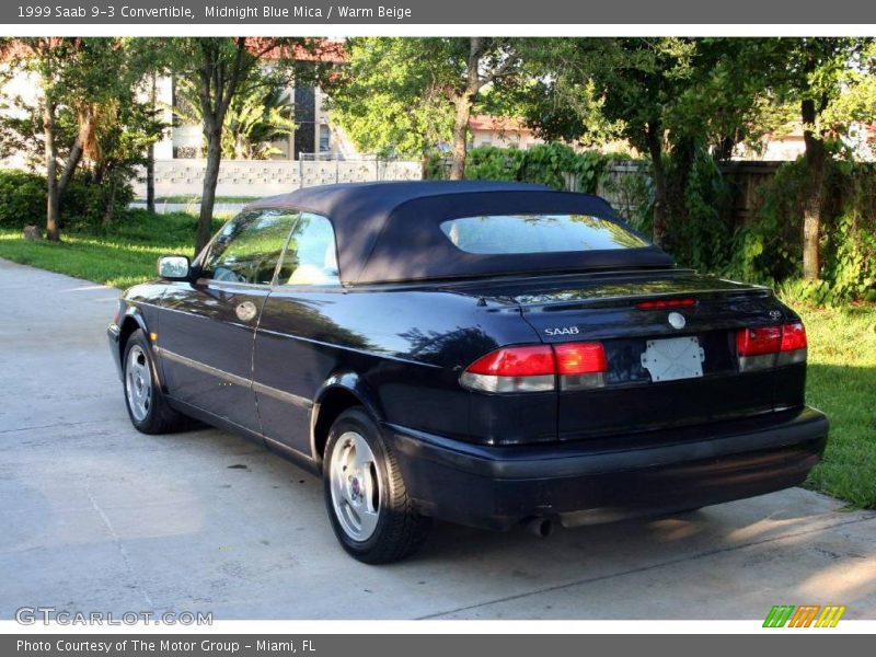 Midnight Blue Mica / Warm Beige 1999 Saab 9-3 Convertible