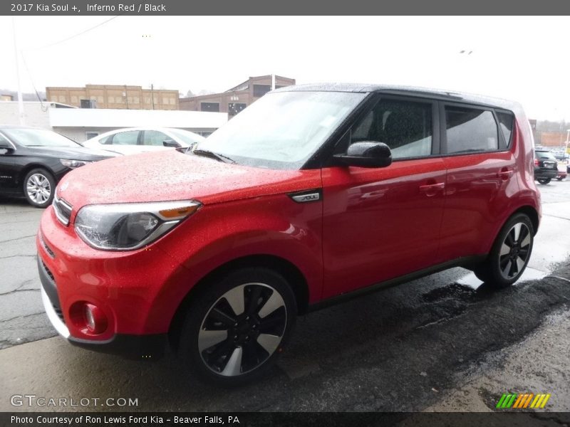 Inferno Red / Black 2017 Kia Soul +