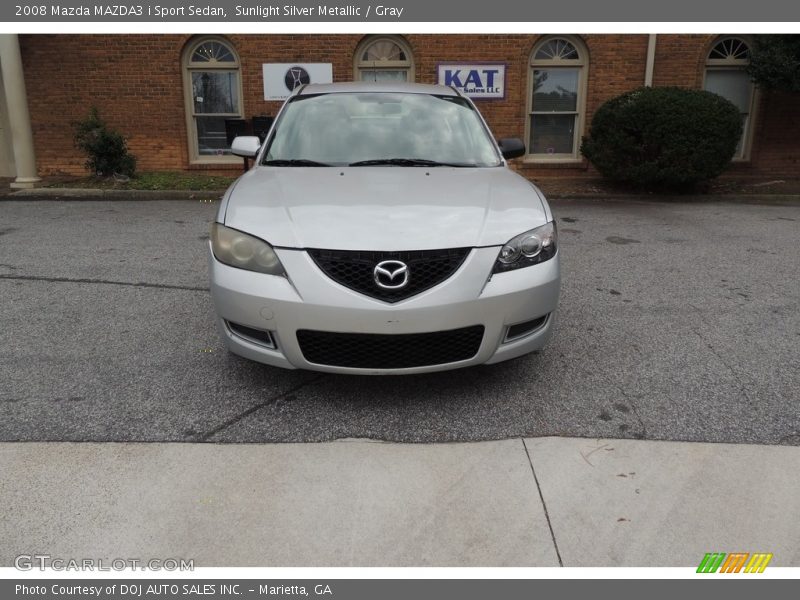 Sunlight Silver Metallic / Gray 2008 Mazda MAZDA3 i Sport Sedan