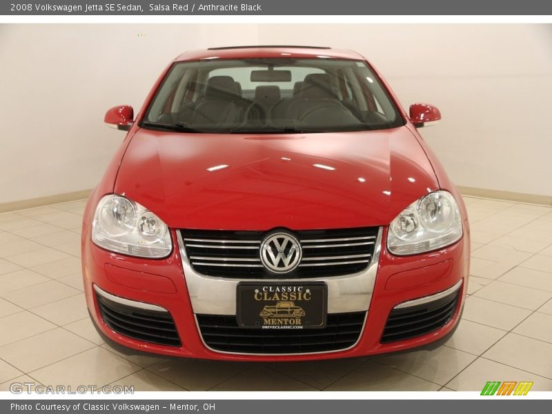 Salsa Red / Anthracite Black 2008 Volkswagen Jetta SE Sedan